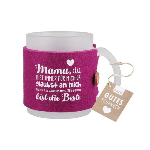 Glas Tasse "Mama"