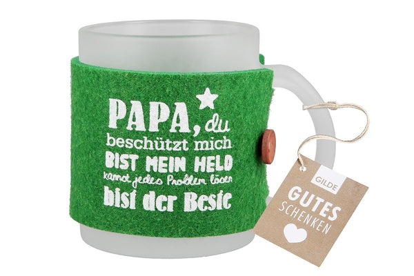 Glas Tasse "Papa"