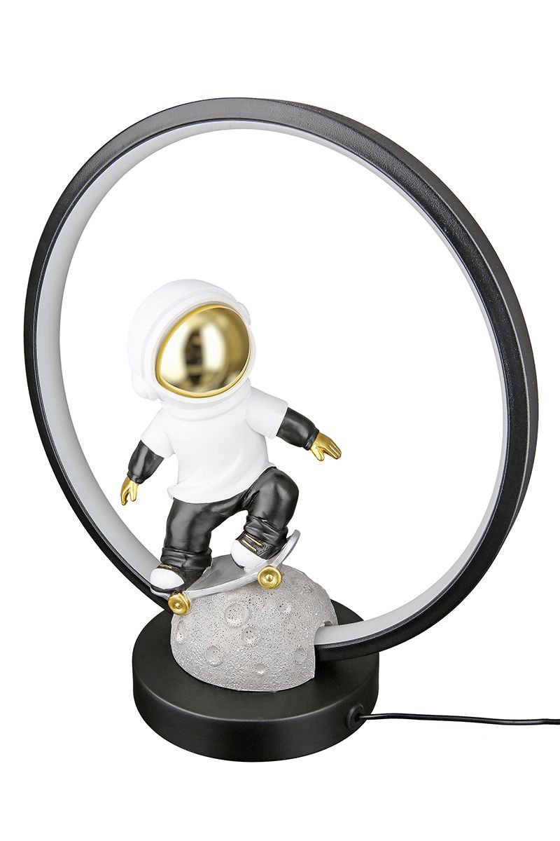 LED Leuchte/Figur Astronaut "Apollo" goldfarben