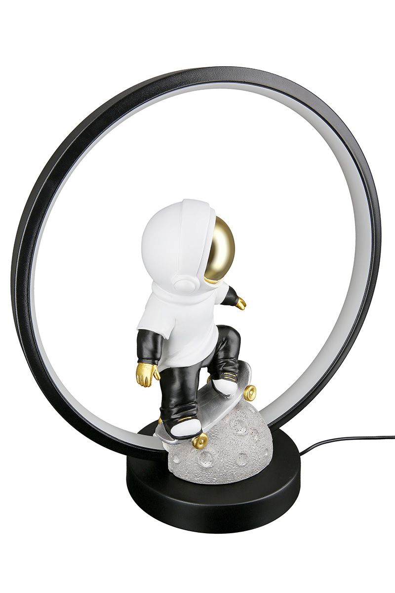 LED Leuchte/Figur Astronaut "Apollo" goldfarben