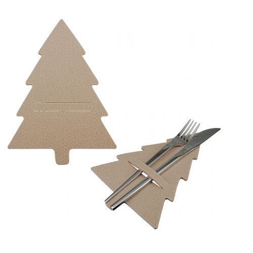 Bestecktaschen Tannenbaum 4er-Set