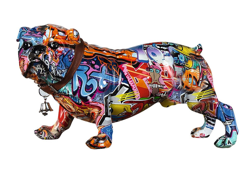 Englische Bulldogge im StreetArt Design